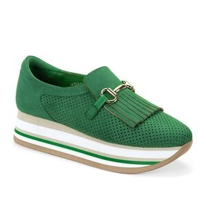 Green Women's Sneaker Loafers Nwt Sz 7